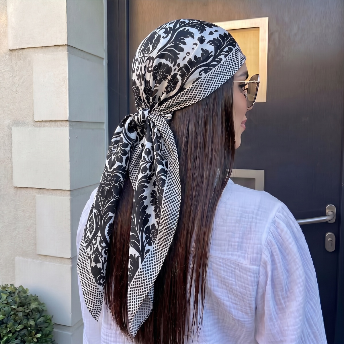 NEW Women Silk Square Scarf La - Pashmina Wrap Large avaliação e preço