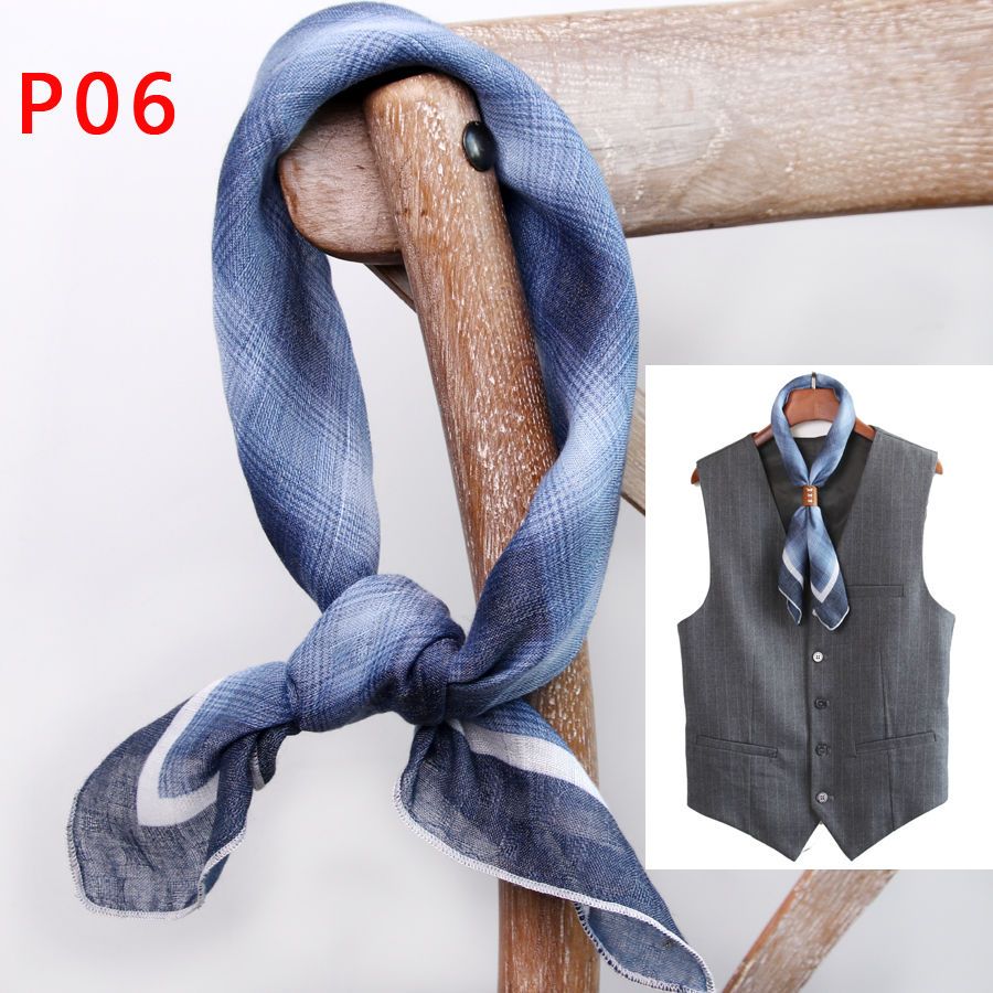 Men's Square Scarf with Button - Scarf Silk Square avaliação e preço