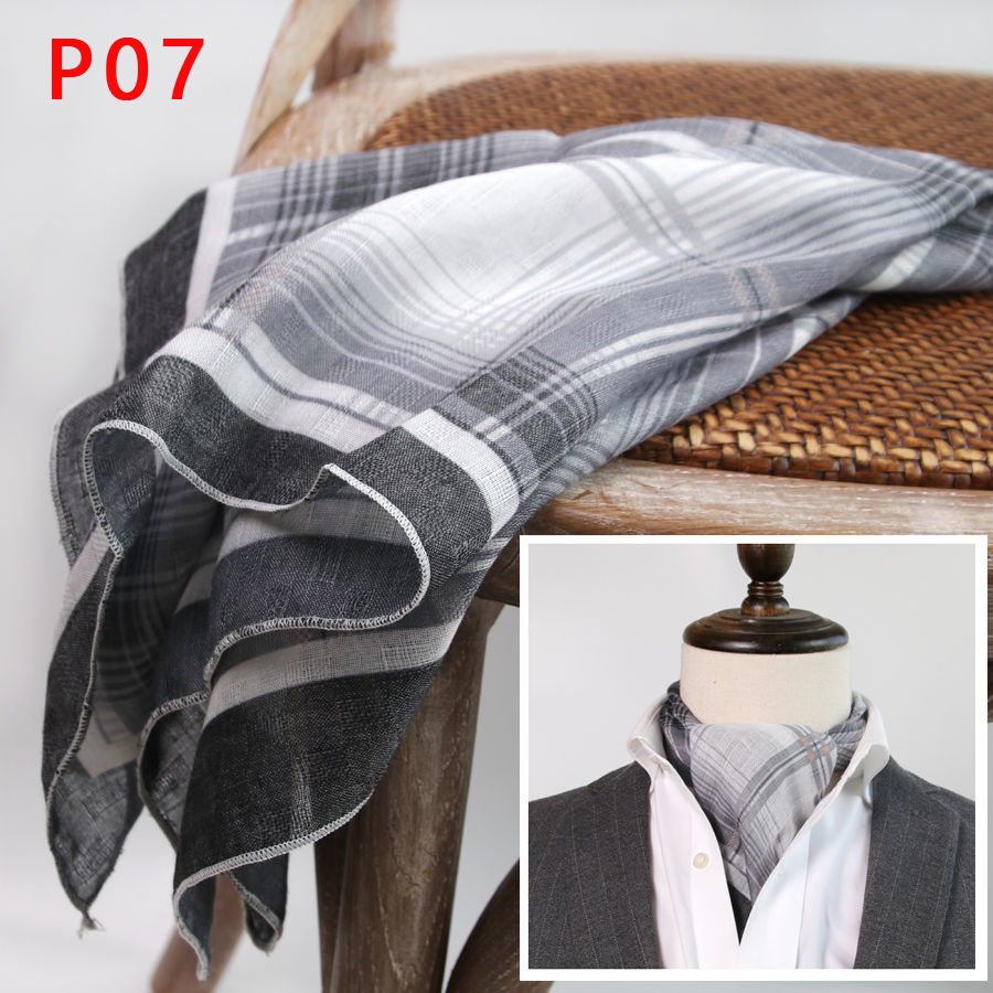 Men's Square Scarf with Button - Scarf Silk Square avaliação e preço