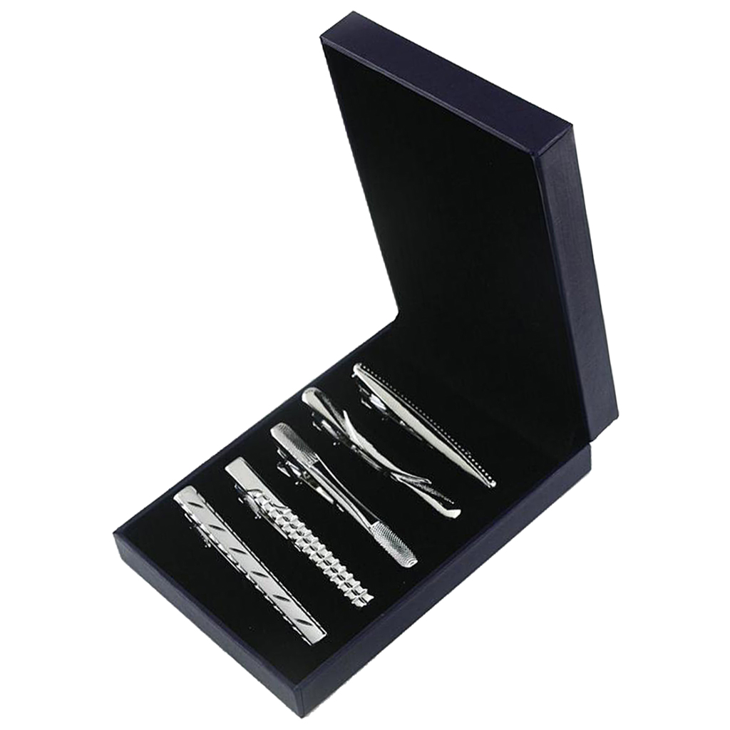 5 Pieces Tie Bar Clips Mens Me - Tie Bar Set Gift avaliação e preço