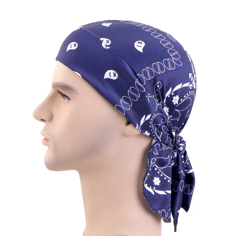 New Men Women Print Durag Du-R - Bandana Doo Rag avaliação e preço