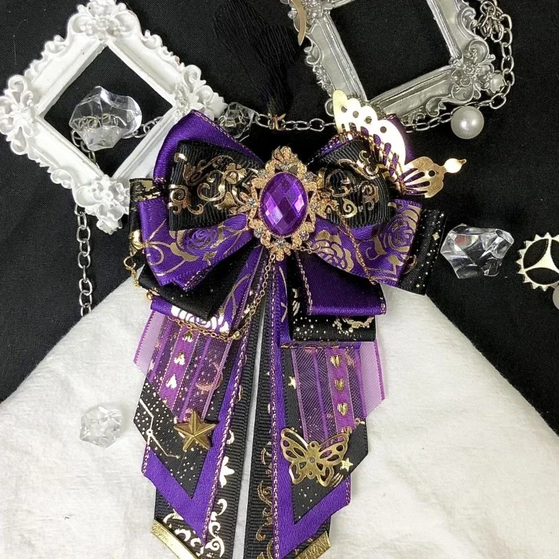 Vintage Lolita Luxury Bow Musi - Tie Bar Set Gift avaliação e preço