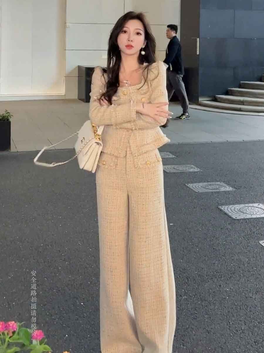 2024 Winter Women's Fashion an - Pocket Square Set avaliação e preço