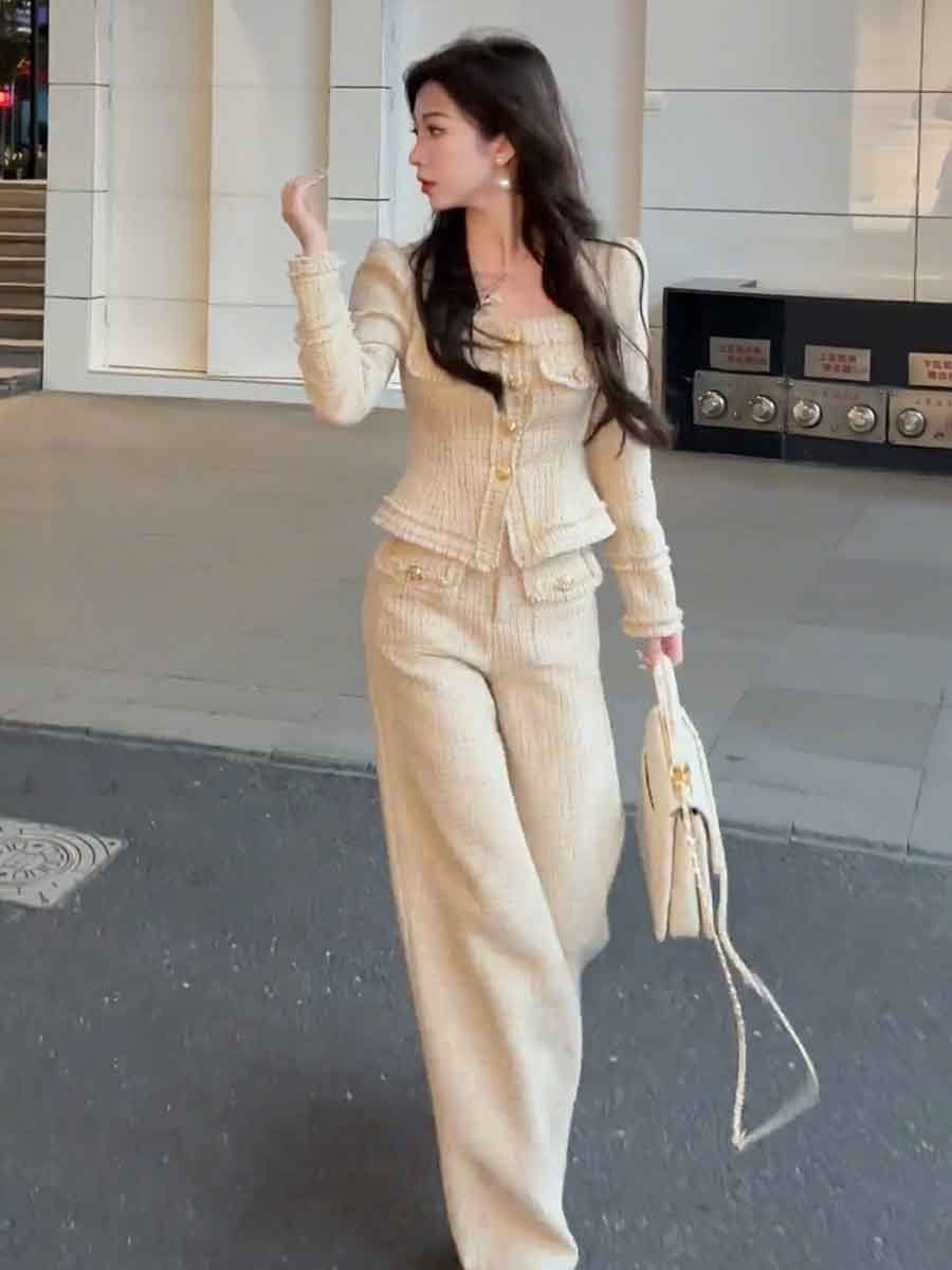 2024 Winter Women's Fashion an - Pocket Square Set avaliação e preço
