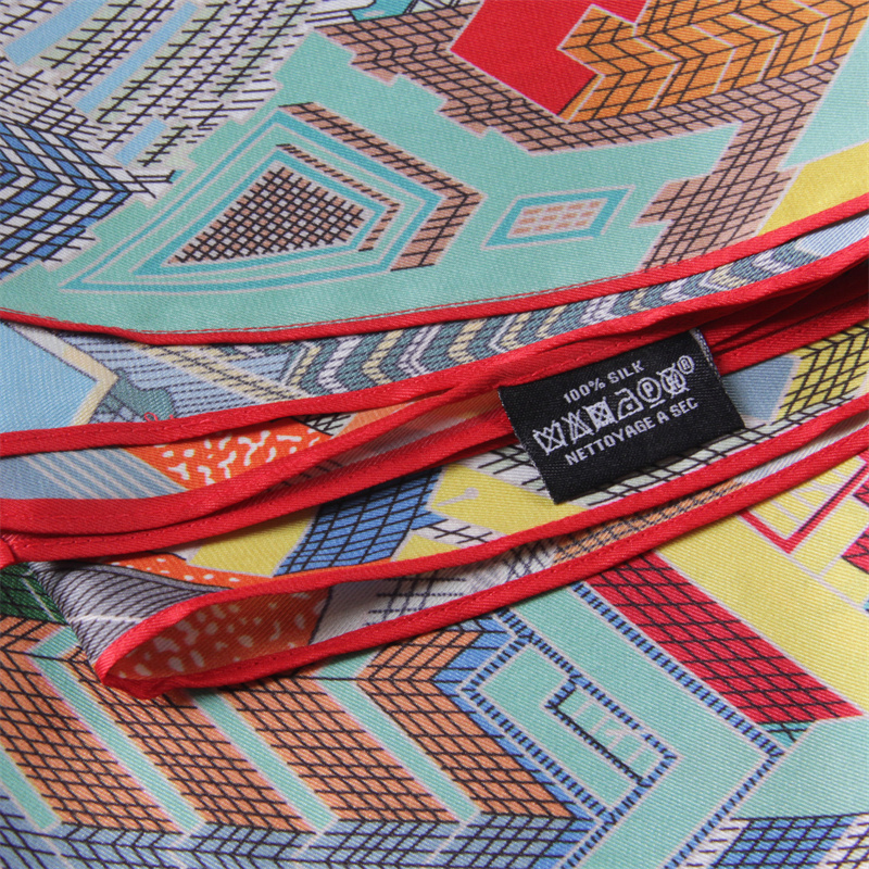 Silk Scarf Women Magic City Pr - Scarf Silk Square avaliação e preço