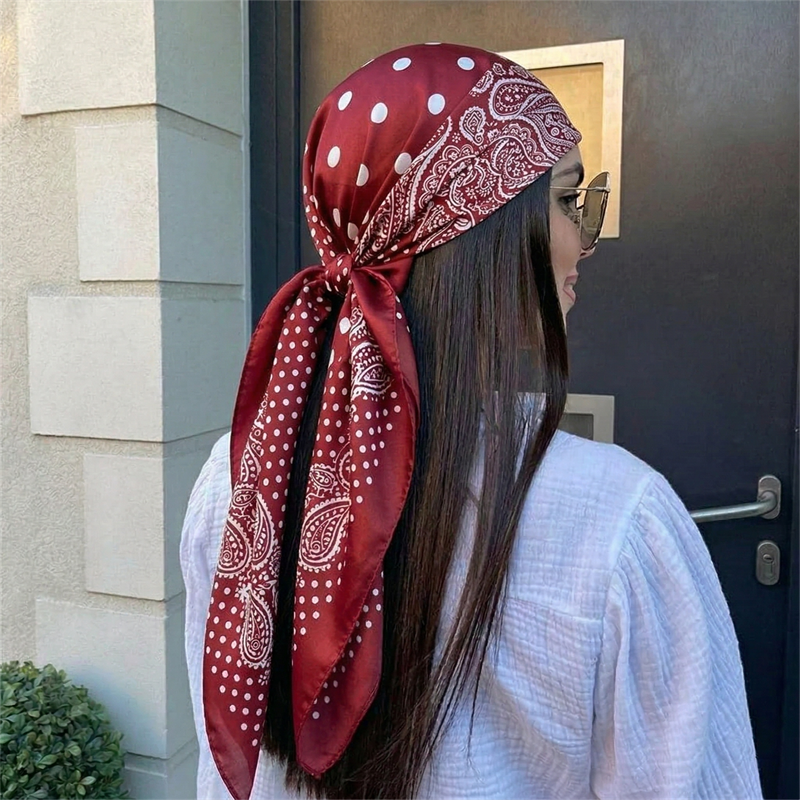 90cm Luxury Brand 2026 Dot Pri - Silk Neck Scarf avaliação e preço
