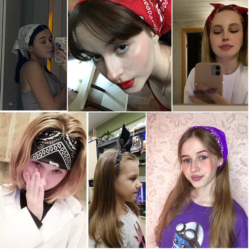 New Headbands Unisex Cotton Ba - Bandana Cotton avaliação e preço