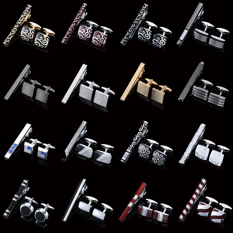High quality cuff and tie clip - Tie Bar Set Gift avaliação e preço