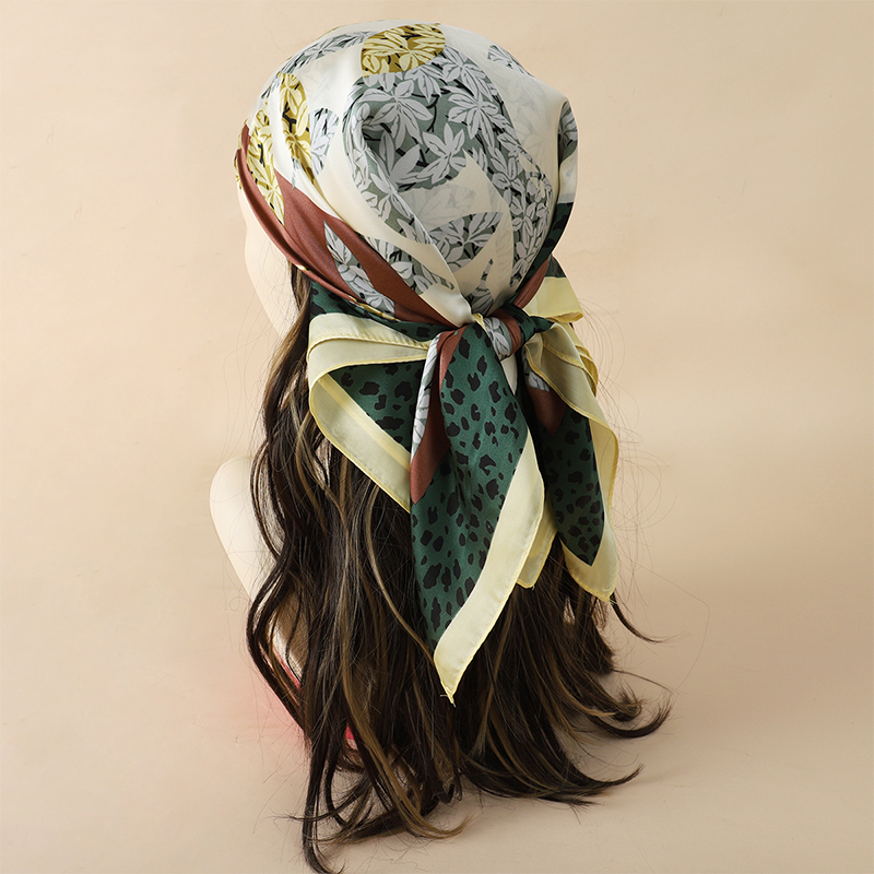 70x70cm Women Scarf Silk Feeli - Ascot Neck Scarf avaliação e preço