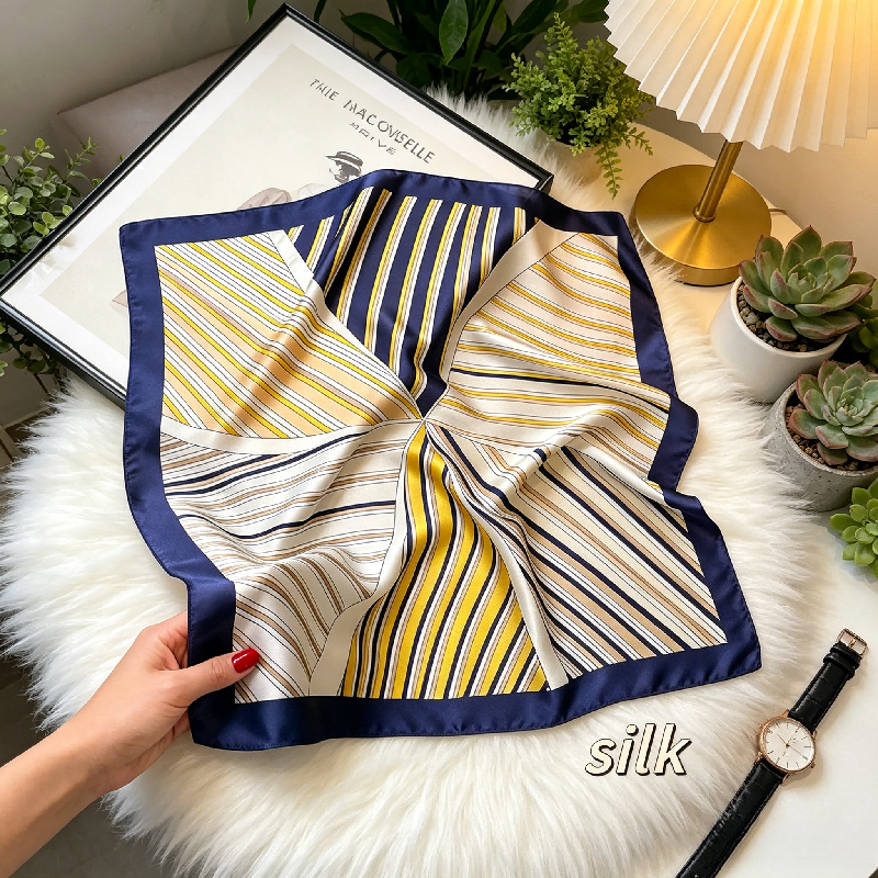 Korean Version Striped Splicin - Silk Tie Striped avaliação e preço