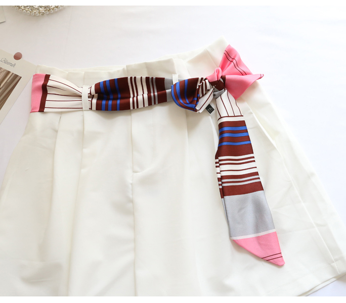 TOP Small Long Silk Neckerchie - Silk Tie Striped avaliação e preço