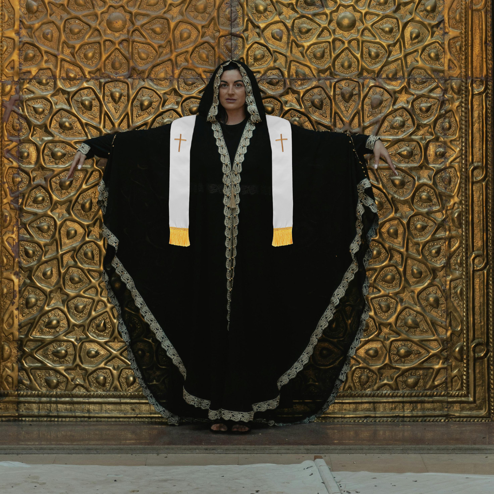 Clergy Stole Embroidered Cross - Stole Wedding Shawl avaliação e preço