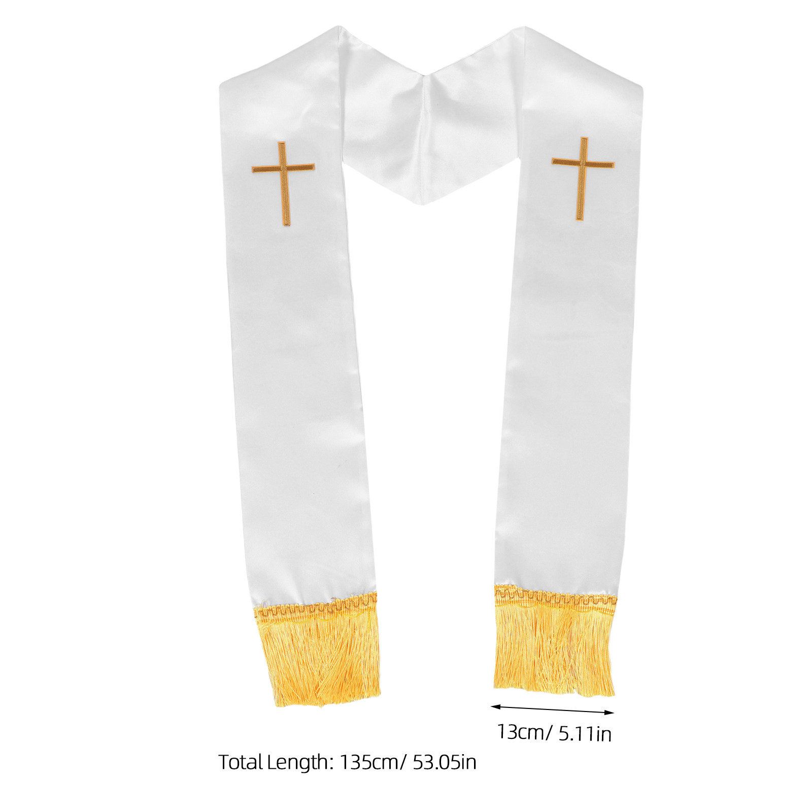 Clergy Stole Embroidered Cross - Stole Wedding Shawl avaliação e preço