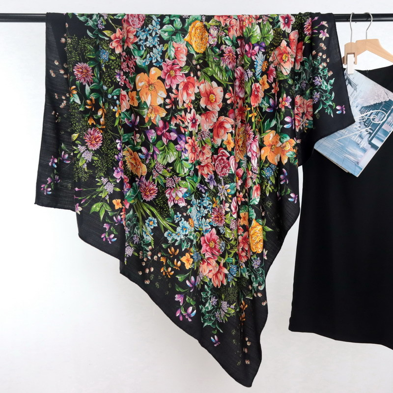 Designer Wool Silk Scarf Women - Pashmina Wrap Large avaliação e preço