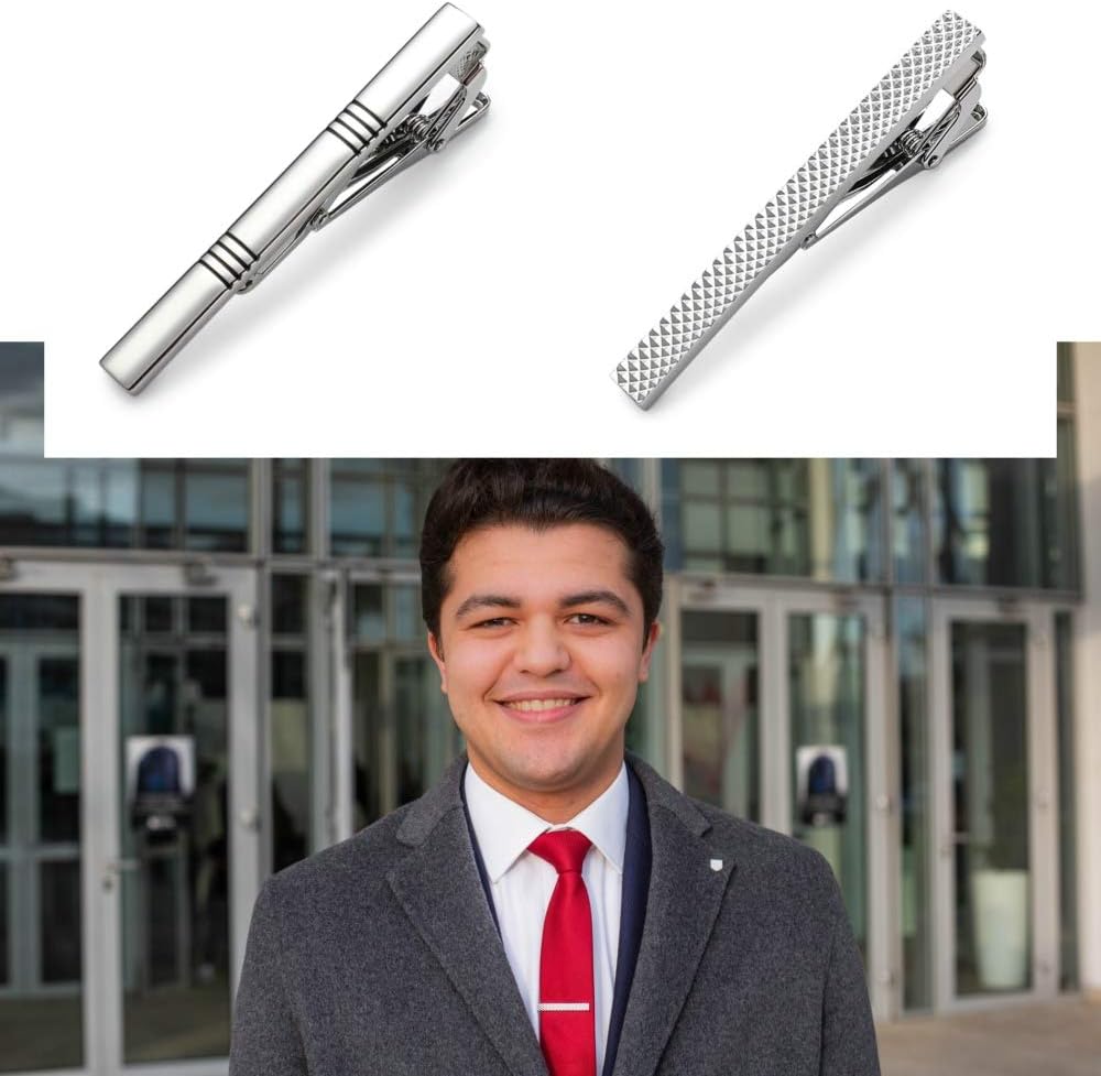 Tie Clips for Men, Classic Sty - Tie Bar Set Gift avaliação e preço