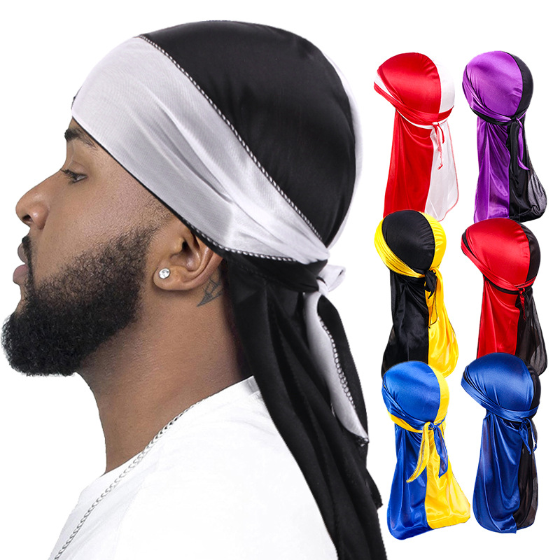 New Silky Durag Long Tail Head - Bandana Doo Rag avaliação e preço