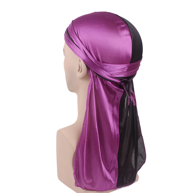 New Silky Durag Long Tail Head - Bandana Doo Rag avaliação e preço