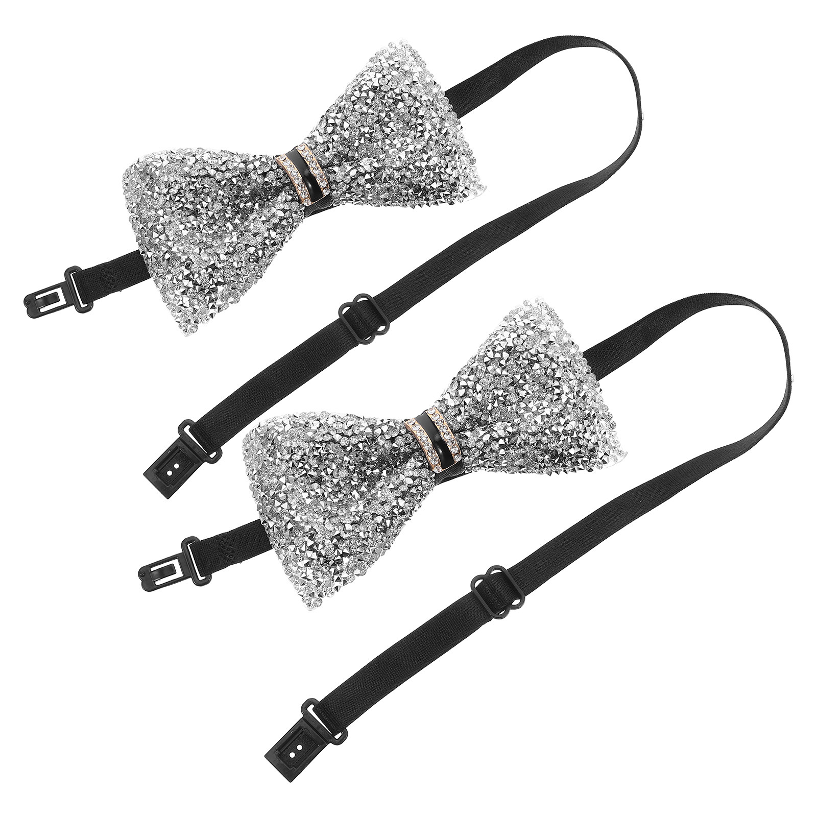 2Pcs Children Bow Tie Sparklin - Bow Tie Pre Tied avaliação e preço