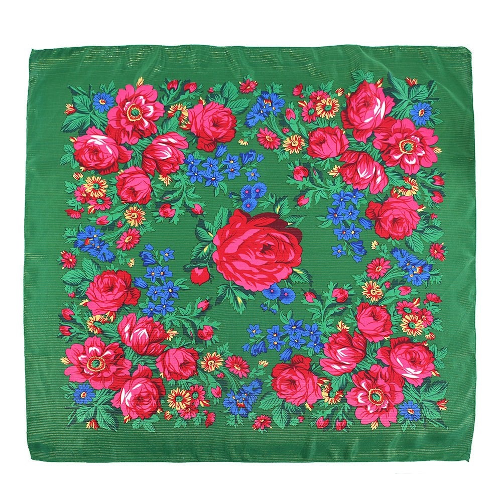 110*110cm Golden Silvery Wire  - Bandana Cotton avaliação e preço