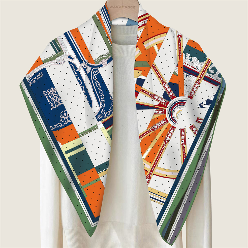 POBING Hand Rolled Twill Silk  - Scarf Silk Square avaliação e preço