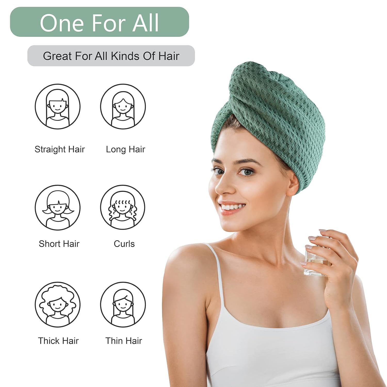 Microfiber Hair Drying Towel - - Head Wrap Turban avaliação e preço