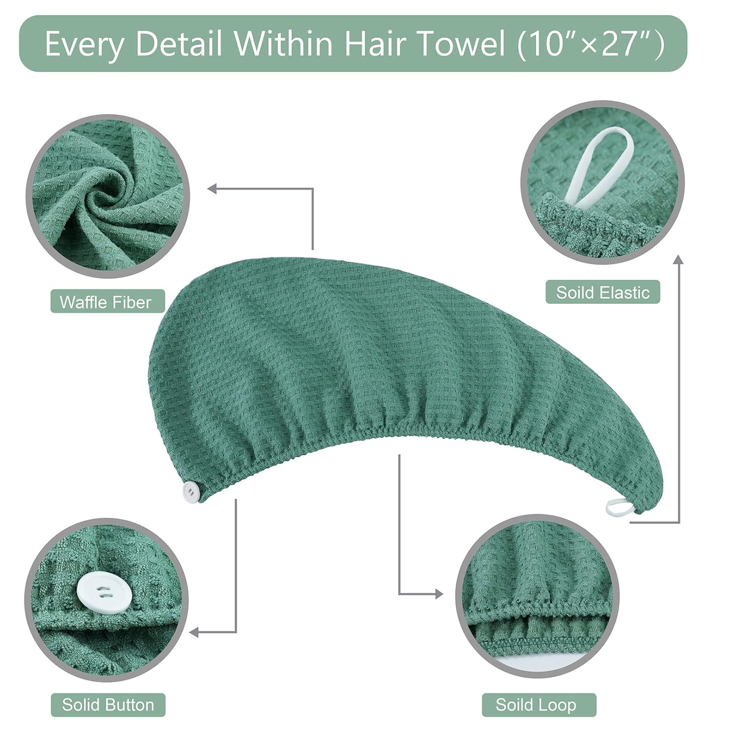 Microfiber Hair Drying Towel - - Head Wrap Turban avaliação e preço