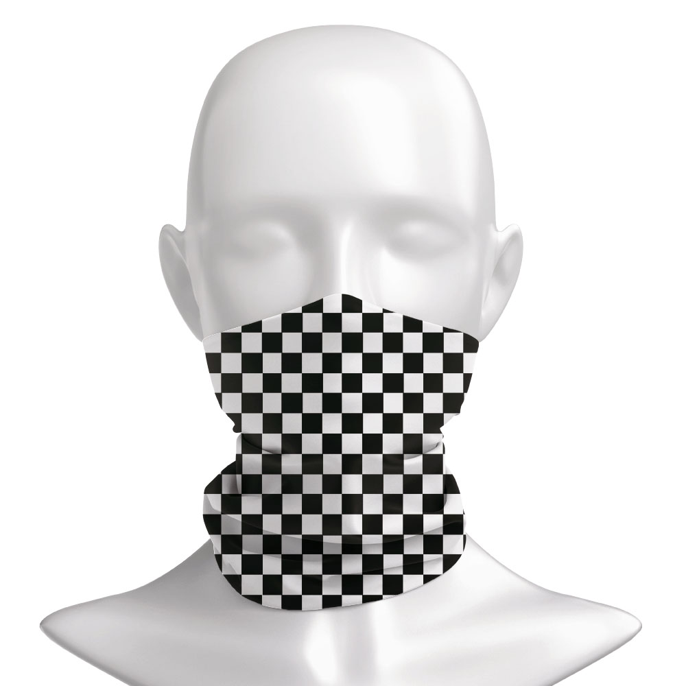 Checkered Ska Printed Headband - Neck Warmer Tube avaliação e preço
