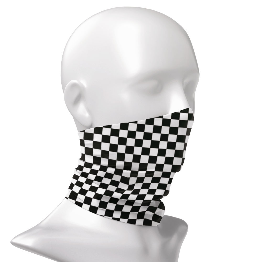 Checkered Ska Printed Headband - Neck Warmer Tube avaliação e preço